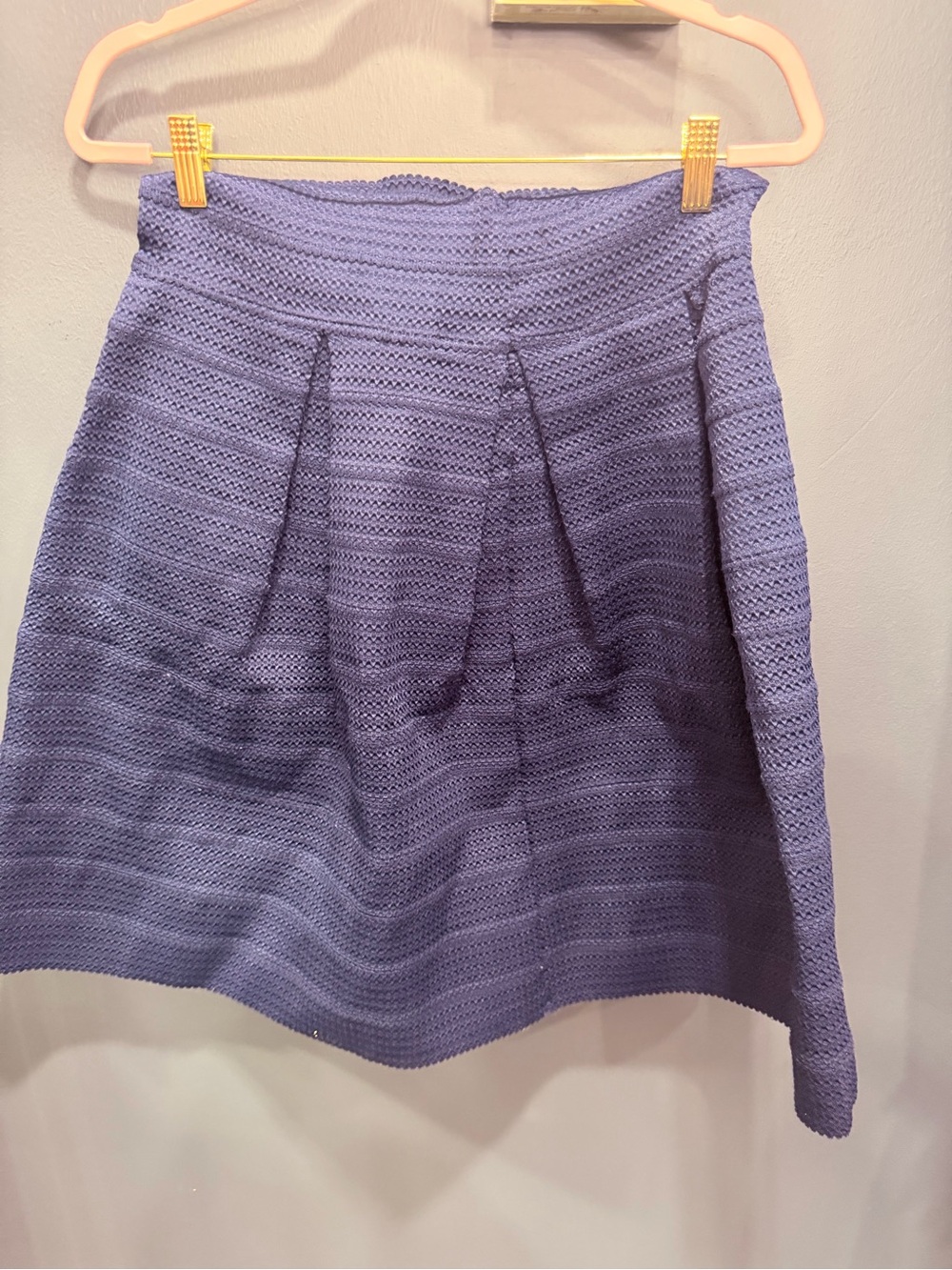 Women's A-Line Knit Skirt in Lavender